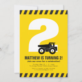 Convite de aniversário de construção