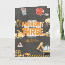 Convite de Aniversário de Construção