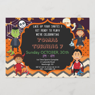 CONVITE DE ANIVERSÁRIO DE COSTUME DE HALLOWEEN C