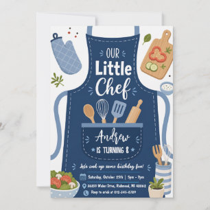 Convite de Aniversário de Culinária Personalizado