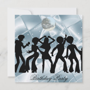 Convite de Aniversário de Dança Disco no Gelo