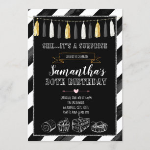 Convite de aniversário de deserto