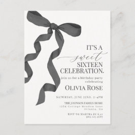 Convite de Aniversário de Dezesseis Anos Sweet Six