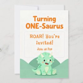 Convite de Aniversário de Dinossauro