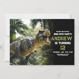 Convite de aniversário de dinossauro, Aniversário