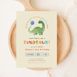 Convite de Aniversário de Dinossauro, Festa Editáv