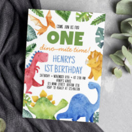 Convite de aniversário de Dinossauro Gelado
