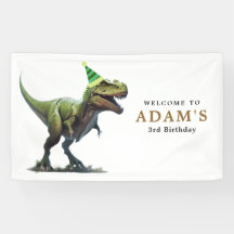 Convite de Aniversário de Dinossauro, Três Anivers