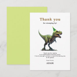 Convite de Aniversário de Dinossauro, Três rex de 