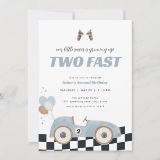 Convite de Aniversário de Dois Anos do Carro de Co