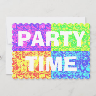 convite de aniversário de enrolamento de bolhas de