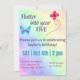 convite de aniversário de entrada no quinto ano