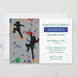 Convite de Aniversário de Escalada em Rocha