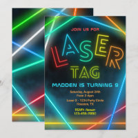 Convite de aniversário de etiqueta laser | Festa L