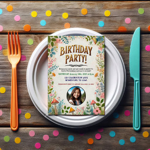 Convite De Aniversário De Fada Fleícola Encantada