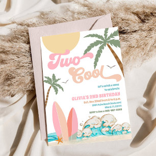 Convite de Aniversário de Festa de Surfe na Praia