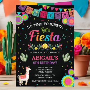 Convite de aniversário de Fiesta