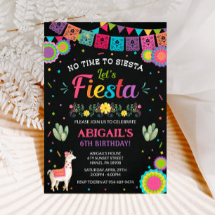 Convite de aniversário de Fiesta