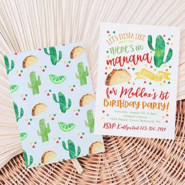 Convite de aniversário de Fiesta | Festa (Criador carregado)