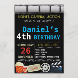 CONVITE DE ANIVERSÁRIO DE FILME