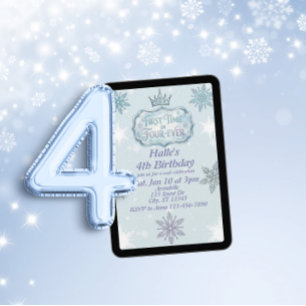 Convite de Aniversário de Floco de Neve pela Prime