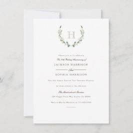 Convite de Aniversário de Formal e Vegetação Rústi