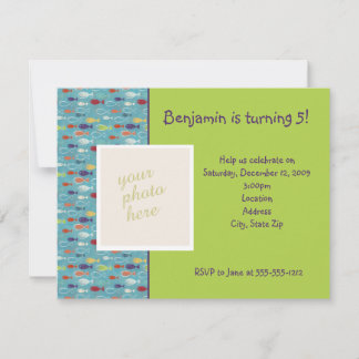 Convite de aniversário de foto