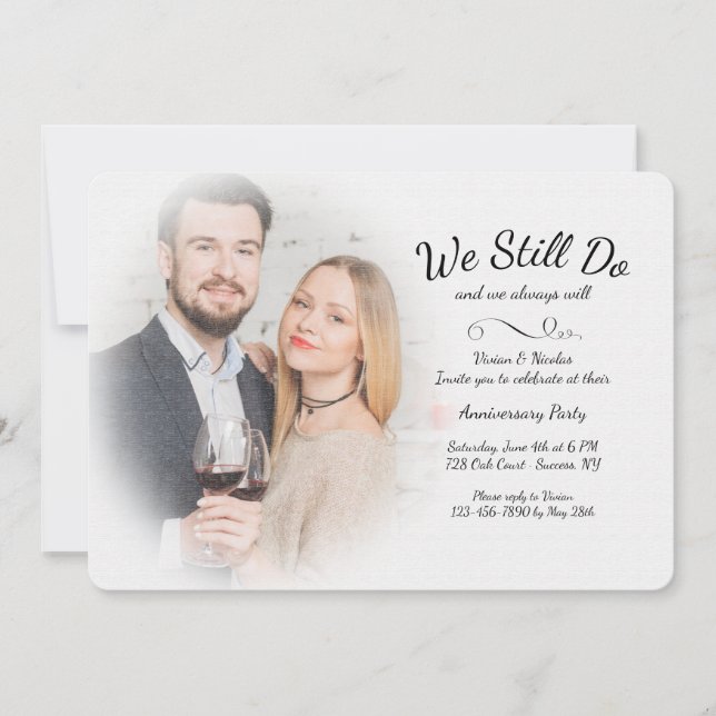 Convite de Aniversário de Foto Misty Ainda Fazemos (Frente)