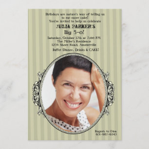 Convite de aniversário de Fotografias de Quadros