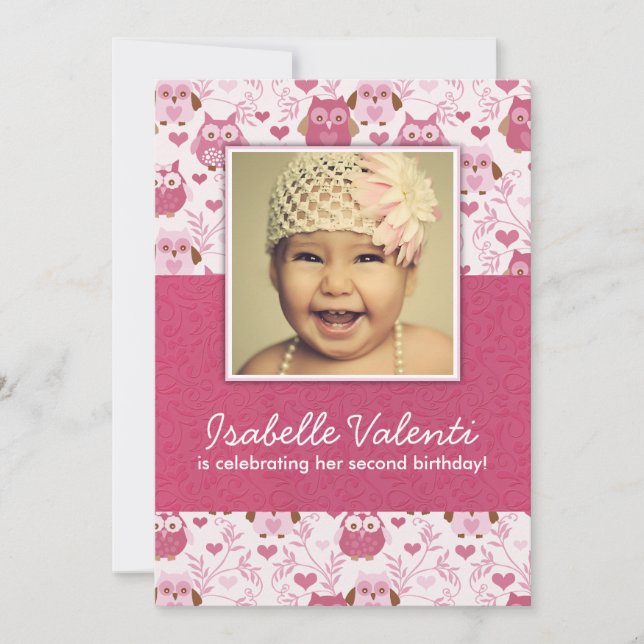 Convite de aniversário De Fotografias Divertidas 5 (Frente)