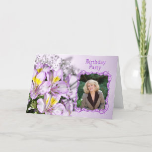 Convite de aniversário de fotos