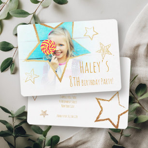 Convite de aniversário de fotos divertidas do Our