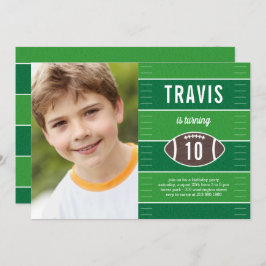 Convite de aniversário de Futebol do Time do Jogo