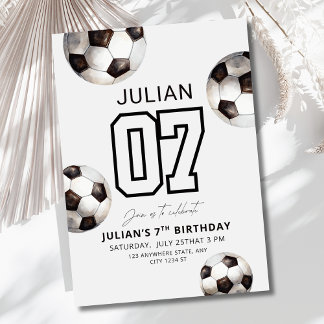Convite de Aniversário de Futebol, Festa de Futebo