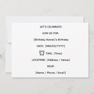 Convite de Aniversário de Gamer, Aniversário de Jo