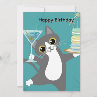 Convite de Aniversário de Gatinho Fofo