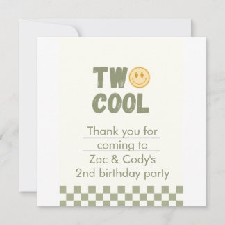 Convite de Aniversário de Gêmeos Two Cool – Editáv