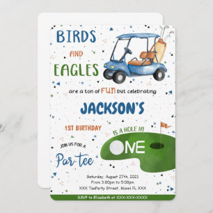 Convite de aniversário de Golf