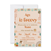 Convite de aniversário de Groovy