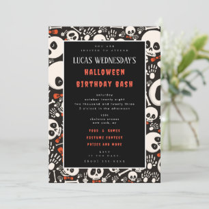 Convite de aniversário de Halloween