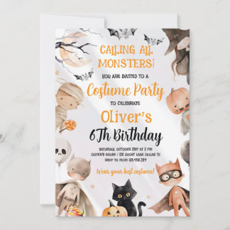 Convite de Aniversário de Halloween 