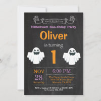 Convite de aniversário de Halloween