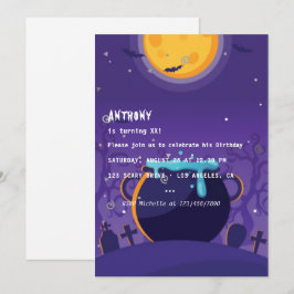Convite de Aniversário de Halloween