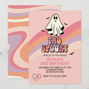 Convite de Aniversário de Halloween Assustador Gro