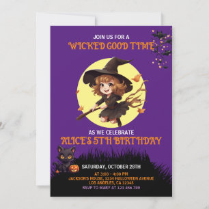 Convite de Aniversário de Halloween das Crianças M