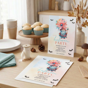 Convite de Aniversário de Halloween de Feiticeiro