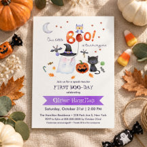 Convite de Aniversário de Halloween do Nosso Peque