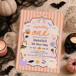 Convite de Aniversário de Halloween Fantasma Assus