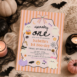 Convite de Aniversário de Halloween Fantasma Assus