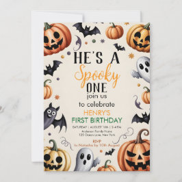 Convite de Aniversário de Halloween Jack-O-Lantern
